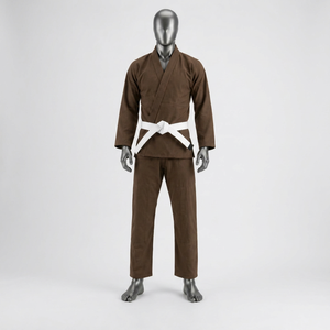 Kimono de Jiu Jitsu Brasileño para Adultos Unisex, Conjunto de Uniforme de Artes Marciales con Cinturón Blanco - Product Image 1