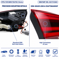 Conjunto de Luces Traseras LED para BMW Serie 3 F30 F35, OE 63217312845, Enchufar y Usar, Ajuste Directo, 320i 328i 335i, Aprobado Premium