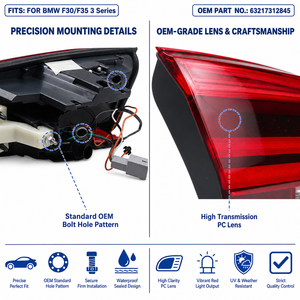 Conjunto de Luces Traseras LED para <span class=keywords><strong>BMW</strong></span> Serie 3 F30 F35, OE 63217312845, Enchufar y Usar, Ajuste Directo, 320i 328i 335i, Aprobado Premium - Product Image 4
