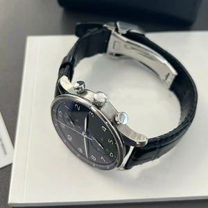 Retro men's luxury <b>chronograph</b> genuine leather <b>automatic</b> 5A quality elegant designer style mechanical watch - Product Image 6