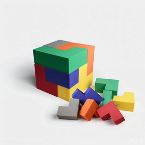 Nouvel ensemble de blocs de construction géants en mousse EVA souple pour enfants, idéal pour les aires de jeux intérieures et les écoles maternelles - Product Image 1