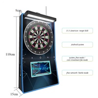 Machine à fléchettes électronique murale MINI-S6, qualité commerciale, jeu de fléchettes d'arcade, garantie 1 an, langue anglaise, pour bar/club