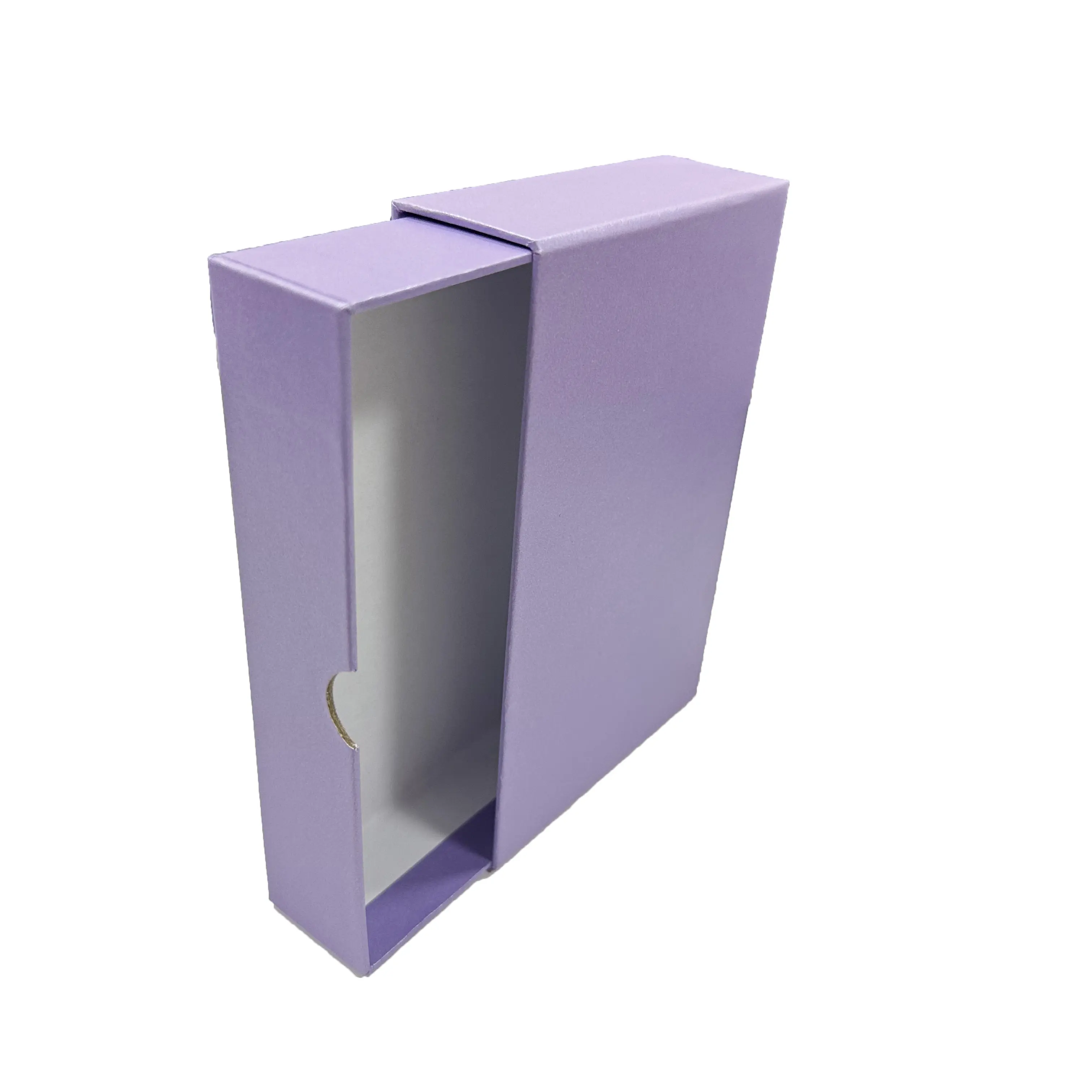 Impressão personalizada Hard Rigid Cardboard Luxury Sliding Box Caixa de Presente Corda para Vestuário Embalagem com gancho e puxar cinta