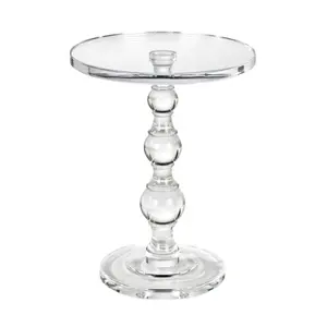 Ultra-modern Home Decoration Transparent Acrylic Round Table Plexiglass Clear Acrylic Coffee Table Lucite End Table