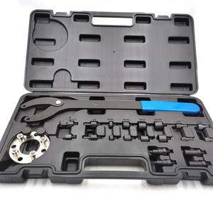 Kit d'outils de blocage de distribution 22 pièces pour Audi, SEAT, Skoda, Volkswagen VAG (avec clé de pignon, <span class=keywords><strong>poulie</strong></span> et support d'<span class=keywords><strong>arbre</strong></span> à cames) - Product Image 1