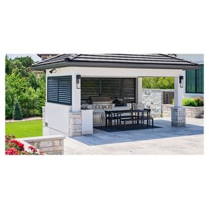 Panneaux en aluminium Garde-corps de <span class=keywords><strong>fenêtre</strong></span> Volets <span class=keywords><strong>Système</strong></span> de ventilation à ouverture fixe Dispositif de protection solaire <span class=keywords><strong>Fenêtre</strong></span> à persiennes en alliage d'aluminium - Product Image 3