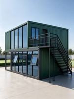 Villa Prefabbricata / Casa Vacanze / Ufficio / Caffetteria Modulare con Parete in Vetro, Edificio Prefabbricato Smontabile