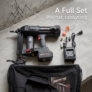 <span class=keywords><strong>Pistola</strong></span> <span class=keywords><strong>Sparachiodi</strong></span> Industriale <span class=keywords><strong>Professionale</strong></span> Senza Spazzole ad Alta Pressione, Batteria 4.0AH, per Chiodi da 15-40mm in Cemento, Acciaio e Legno - Product Image 2