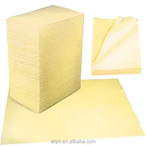 Film 1 Lapis tisu kertas 1 lapisan Harga bagus celemek gigi sekali pakai kuning untuk dijual