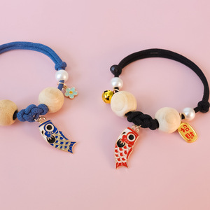 Collar de tela cómodo para mascotas con diseño de árbol de alcanfor y función repelente de mosquitos, diseño de carpa Koi de dibujos animados, estilo de Año Nuevo y la riqueza - Product Image 3