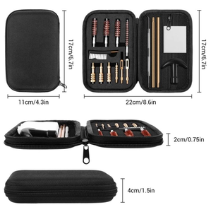 22,38. 9 mm.45 Calibre Bronce Cepillo Latón Jags Barril Limpieza Kit Universal Pistola Limpieza Kit - Product Image 3