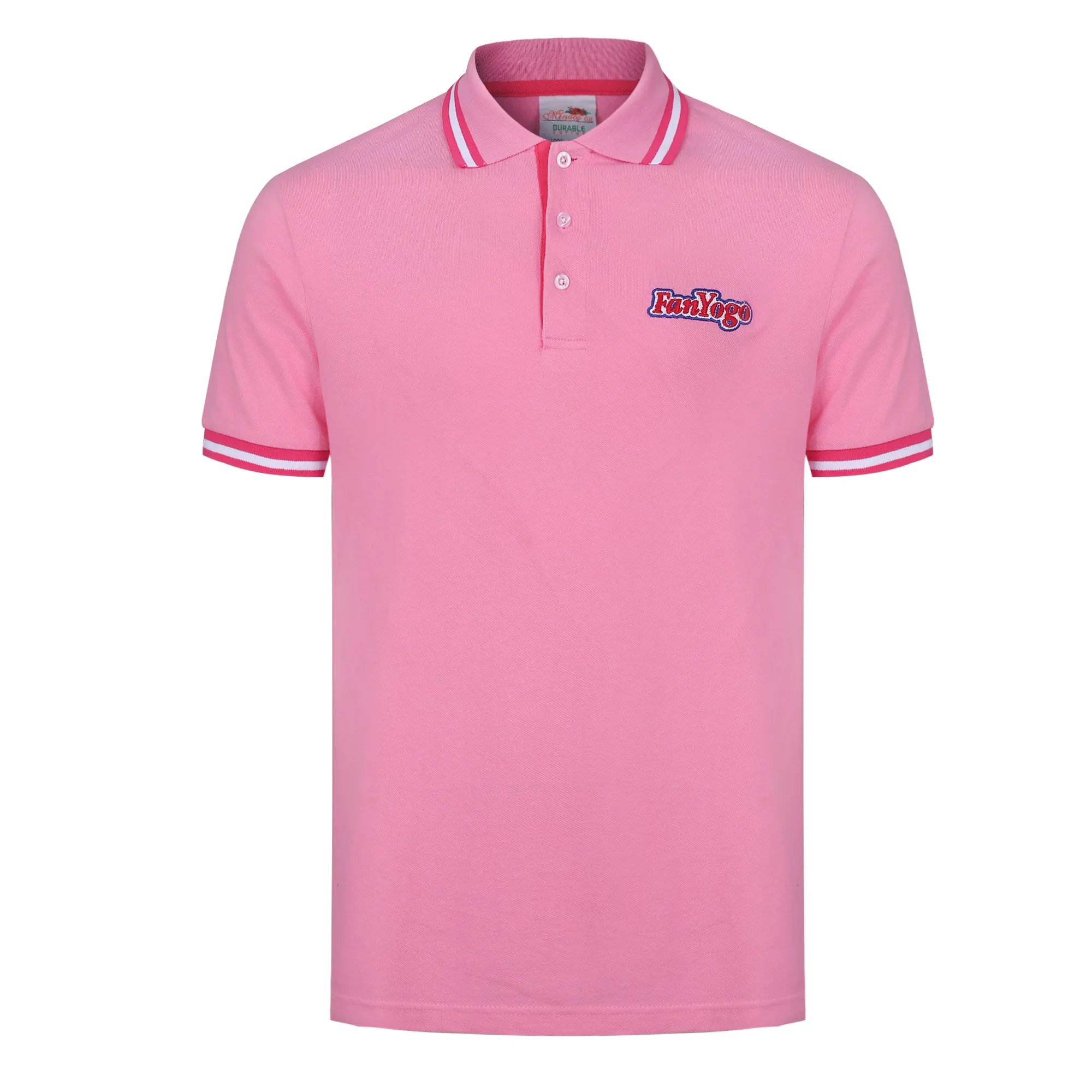 OEM 100 spandex cotton polyester high quality uniform knitted golf custom logo polo shirt
