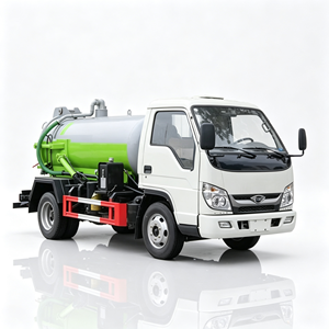 รถดูดสิ่งปฏิกูลอเนกประสงค์ โฟตอน 4x2 ขนาด 6-8 ลูกบาศก์เมตร ยูโร 6 ระบบไฮดรอลิก สำหรับทำความสะอาดน้ำเสียในเขตเมือง - Product Image 1
