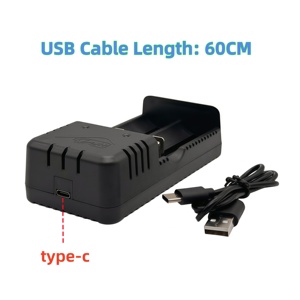 Chargeur USB double port de type C pour montre connectée, appareil photo, haut-parleur - Protection contre les surcharges <span class=keywords><strong>à</strong></span> démarrage zéro tension, affichage LED - Product Image 2