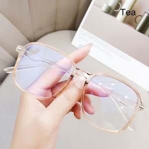 Gafas Ópticas Cuadradas Transparentes Personalizadas con Logotipo, Monturas de Gafas para Mujer, Gafas de Computadora con Protección Contra la Luz Azul - Product Image 3