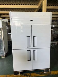Congélateur vertical commercial à température unique, double porte, refroidissement par air, avec porte vitrée pour présentation - Product Image 5