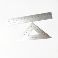 Règle flexible en métal à courbe française, triangle et droite, 30 cm
