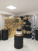 Panneau mural 3D brillant et scintillant à paillettes pour événements de mariage, festivals, publicité, panneaux de décoration.