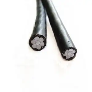 NF C 33-209 Aerial Bundled Cable ABC Cable 0.6/1kv XLPE insulation AAAC Conductor TWIN CORE