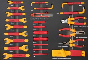 Bộ dụng cụ sửa chữa xe điện năng lượng mới 84 món đạt chứng nhận VDE của Đức, chuyên dụng cho việc bảo dưỡng pin/mô-tơ/ECU. - Product Image 3