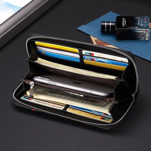 Portafoglio Lungo da <span class=keywords><strong>Uomo</strong></span> in Vera <span class=keywords><strong>Pelle</strong></span> all'Ingrosso di Grande Successo <span class=keywords><strong>Pochette</strong></span> da <span class=keywords><strong>Uomo</strong></span> Borsa Multifunzionale Business Casual - Product Image 3