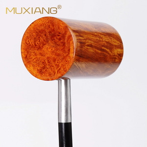 Muxiang Handmade Briarwood Smoking Pipe Solid Wood Straight Type Tobacco Pipe For Personal Gift - Product Image 3