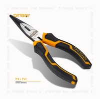 Ensemble de 3 pinces en acier CR-V, pinces à bec long de 6 pouces, pinces coupantes diagonales avec poignée TPR, kit d'outils à main - Électricien et bricolage