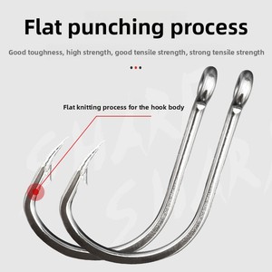 Hameçons <span class=keywords><strong>de</strong></span> pêche LOVITA 10827 pour appâts vivants, hameçons circulaires, acier inoxydable robuste, tranchants, pour la pêche en eau salée et en rivière, pour la pêche à la <span class=keywords><strong>carpe</strong></span>, taille 1/0-12/0 - Product Image 3