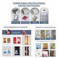 Collations automatiques Granule Sel Sucre Épices Snus Poudre Remplissage Biscuits Haricot Snack Sac Emballage Pochette À Faible Coût Machine D'emballage