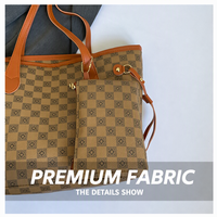 Sac fourre-tout à motif géométrique, sac à bandoulière Vintage en cuir PU, grande capacité, convient à une tablette A4, sac de voyage quotidien pour femmes, sac de bureau et de shopping