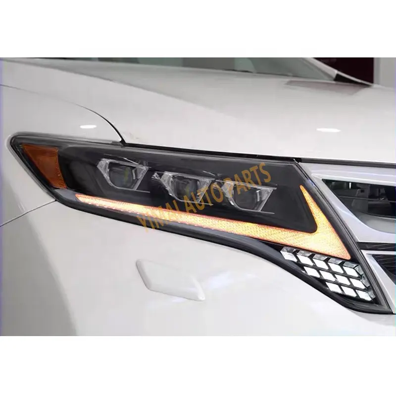 Pièces détachées automobiles Phares Venza de haute qualité pour Toyota Venza 2008-2016 Phares à LED Phares à 3 lentilles