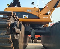 Excavatrice sur chenilles amphibie CAT320C de 20 tonnes, châssis flottant résistant à la corrosion pour le nettoyage des boues lacustres