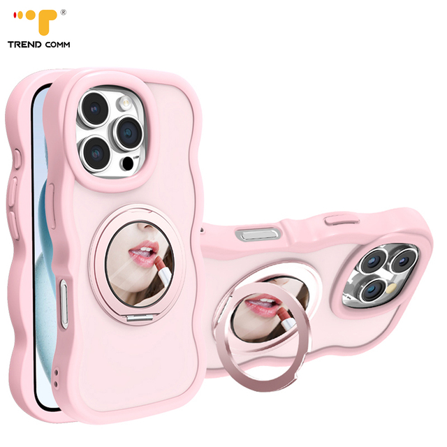 2026 New Luxury Makeup Mirror Magnetic Bracket Shell Protective Phone Cover Cases for iPhone 16 Pro Case With Holder