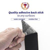 Rouleaux de crochets et boucles adhésifs double face ultra-résistants en nylon 100 % écologique pour la maison, 1 m x 2,5 cm