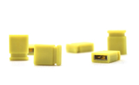 2,54mm Rastermaß DIN Mini Jumper PCB H6,5mm Buchse 300V 3A Messing mit Halbgoldbeschichtung Gelb 1*2P
