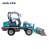Chargeuse frontale électrique articulée compacte AOLITE E612, mini-chargeuse électrique de 1 à 2 tonnes pour les exploitations agricoles, directement de l'usine