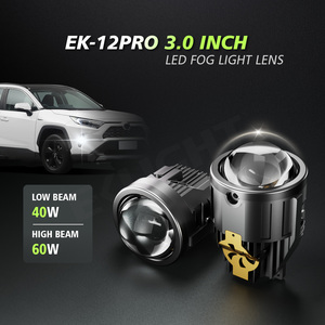 3 pouces Bi LED 3 couleurs Lentilles de projecteur antibrouillard Installation non destructive Lentille de modification de voiture pour honda <span class=keywords><strong>toyota</strong></span> - Product Image 2