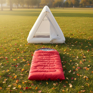 Saco <span class=keywords><strong>de</strong></span> <span class=keywords><strong>Dormir</strong></span> Tipo Sobre para Acampar al Aire Libre, Amplio, Grueso, con Capucha Ancha, Cálido, Resistente a la Humedad y a la Suciedad, para Senderismo y Jardín, <span class=keywords><strong>de</strong></span> Nailon, para Adultos - Product Image 3