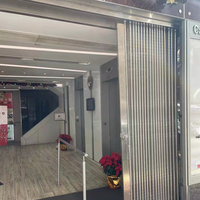 Portes pliantes thermiques légères en polycarbonate transparent pour entrée, patio avant, cloison de cuisine, idéales pour centres commerciaux et supermarchés