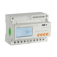 Medidor de Energía Inteligente Acrel ADL3000-E-B/KC LCD Digital con 3 Entradas CT 3*1(6)A, Certificado U&L, Precisión 0.5 para Sistemas Solares