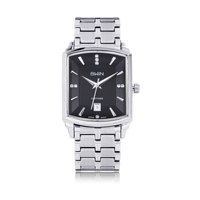 Montre à quartz Moissanite pour homme 909 Fashion Business, montre de luxe avec diamants pour homme, montre-bracelet carrée classique étanche avec date, cadeau