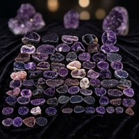 Paravent en cristal d'améthyste naturelle polie en gros, décoration de luxe pour la maison, écran de séparation DIY pour la décoration et les cadeaux