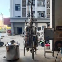 Machine d'extraction d'huiles végétales en acier inoxydable, alcool éthanol, armoire de commande électrique, moteur d'agitation, réservoir de réception