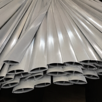 Profilé d'extrusion en aluminium pour persienne, lame de persienne solaire, section de fenêtre en aluminium pour la ventilation des façades de bâtiments