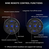 Télécommande sans fil Bluetooth, bouton multimédia, pour voiture, moto, vélo, volant, lecture de musique, pour téléphone IOS et tablette Android