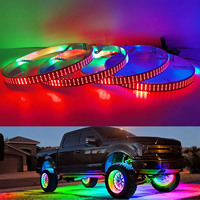 Nouveauté KingShowStar, éclairage LED pour pneus à 4 rangées, éclairage LED pour roues, éclairage pour roues à 4 rangées pour camion, VTT, voiture