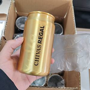 Copa de aluminio <span class=keywords><strong>anodizado</strong></span> puede dar forma a 12oz 16oz logotipo impreso muestras gratuitas personalizadas revestimiento interior de grado alimenticio reutilizable - Product Image 1