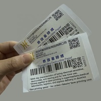 Nueva impresora térmica, pegatina de cáscara de huevo, papel adhesivo de seguridad destructible, etiqueta de vinilo troquelada, etiqueta de advertencia de supermercado