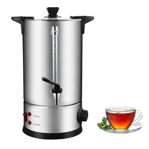 304 S/S Double Electrical 6.1L Drinking Hot Water Boiler samovar Water boiler Urn dispenser catering urn