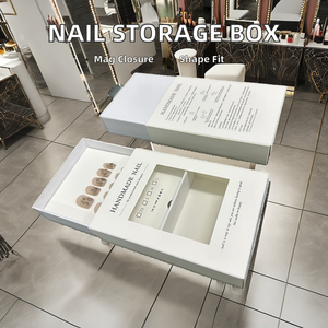 Portable Press-On Nail Storage Box Eco-Friendly DIY Nail Supplies Container Embossing Tape Salon Home Cosmetic <strong>Packing</strong> <strong>Case</strong> - Product Image 2